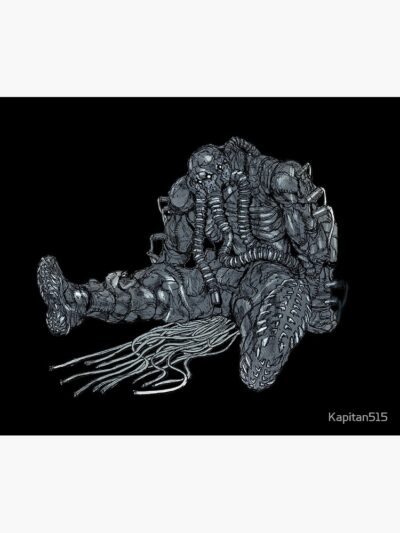Alternative view of Boss Man Edit Dorohedoro Throw Pillow