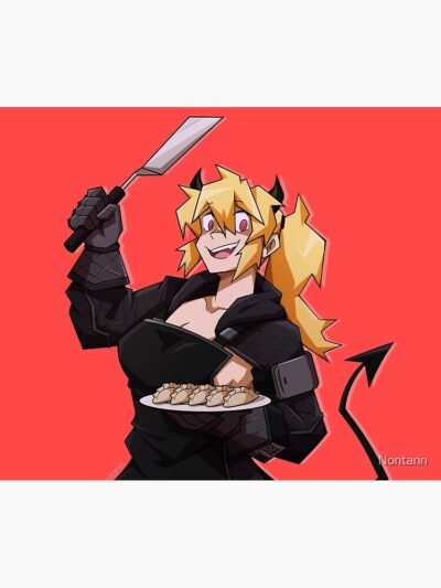 Alternative view of Devil Nikaido Dorohedoro Throw Pillow