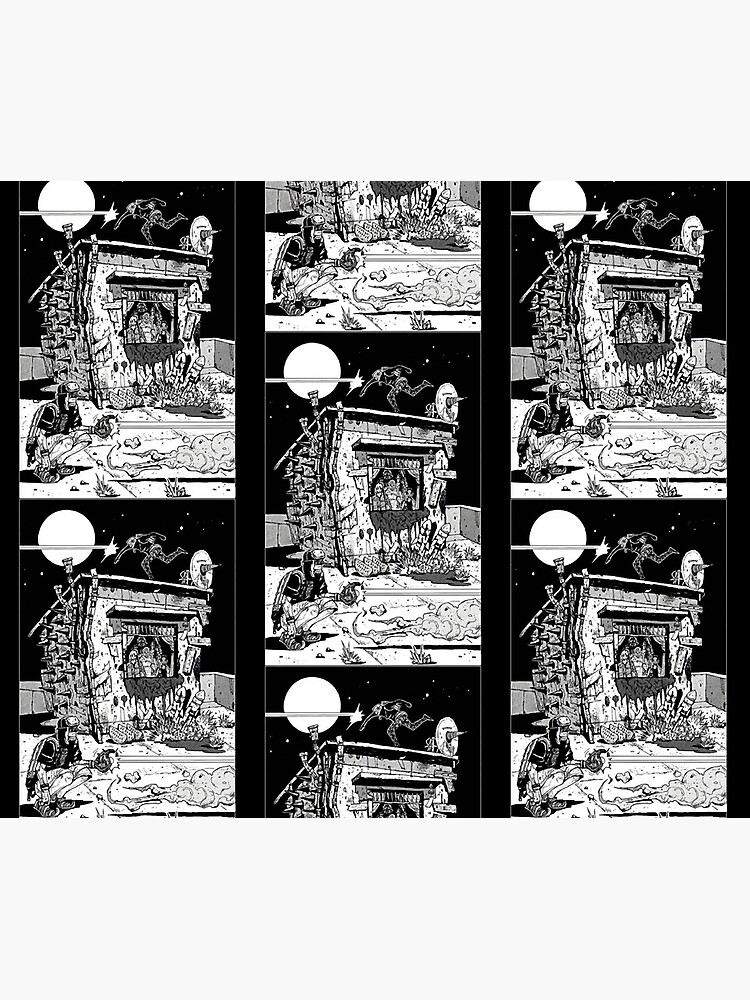 Fujita Dorohedoro Grunge Style Shower Curtain - Image 2