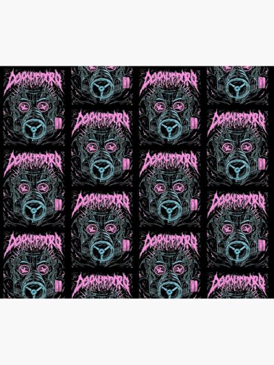 Alternative view of Dorohedoro Caiman Gas Mask Dark Fantasy Tapestry