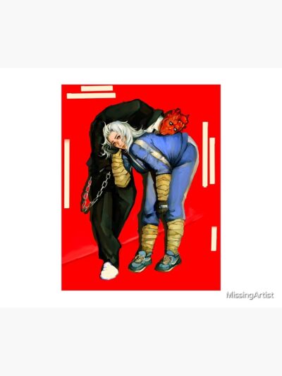 Alternative view of Noi And Shin Dorohedoro Anime Inspired Tapestry