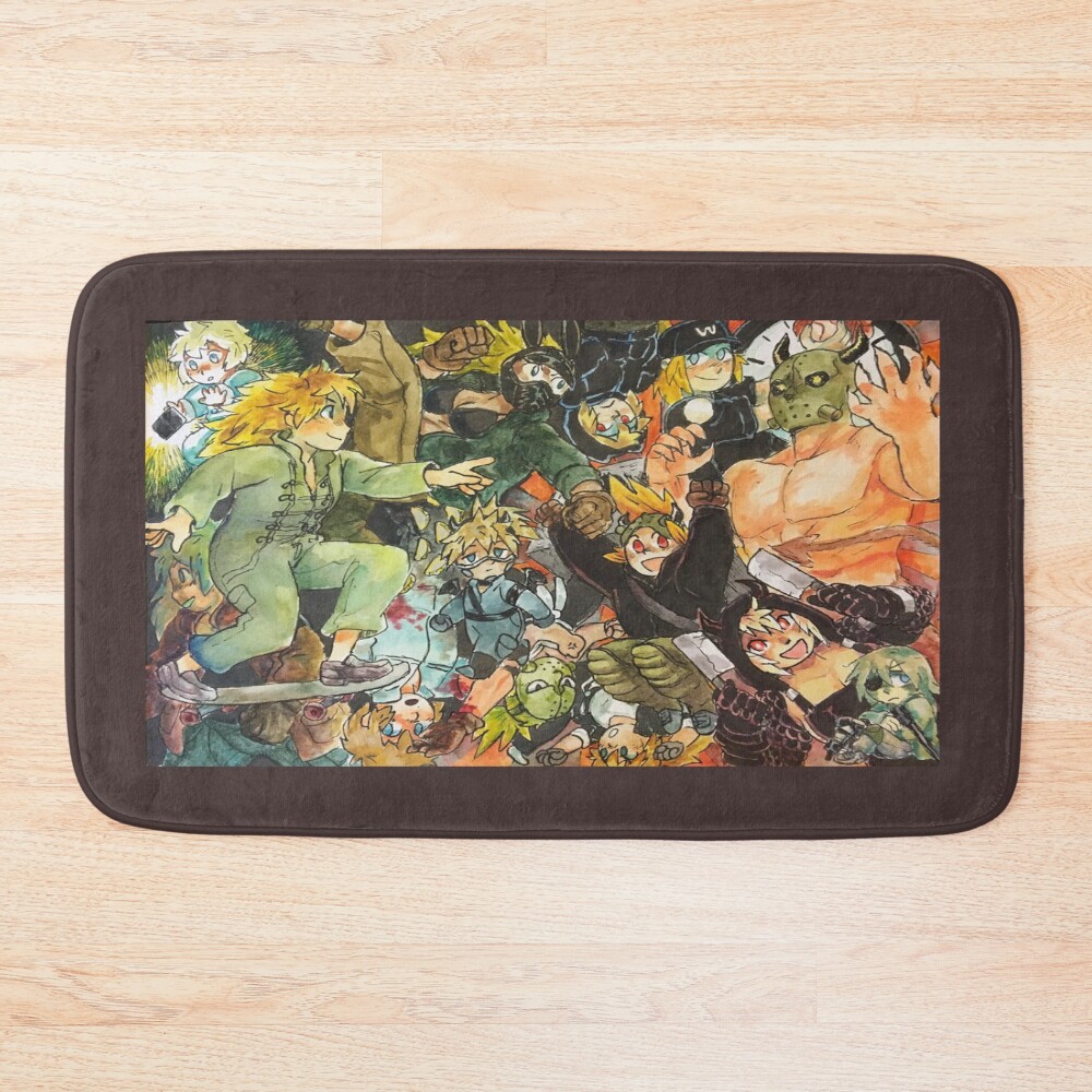 Nikaido Dorohedoro Surreal Vision Bath Mat