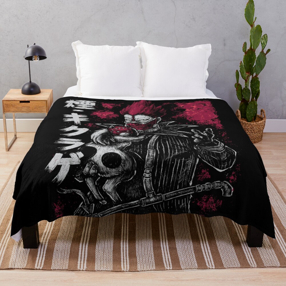 En And Kikurage Throw Blanket