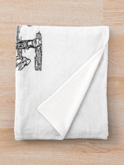 Alternative view of Dorohedoro Benched Throw Blanket