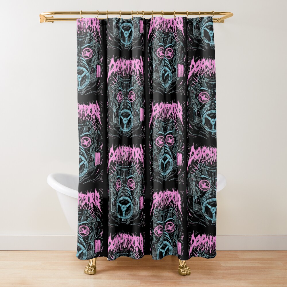 Dorohedoro Caiman Gas Mask Dark Fantasy Shower Curtain