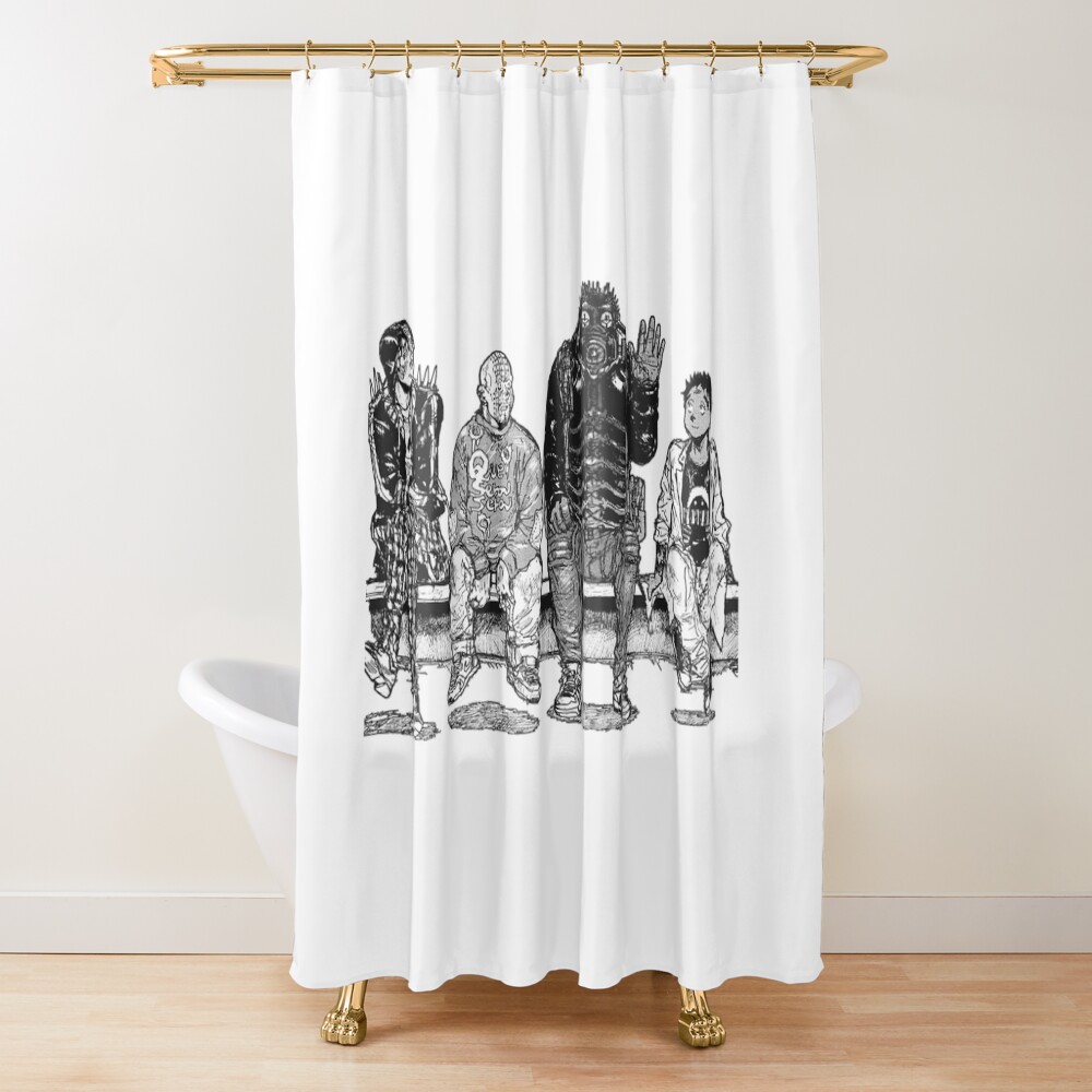 Dorohedoro Benched Shower Curtain