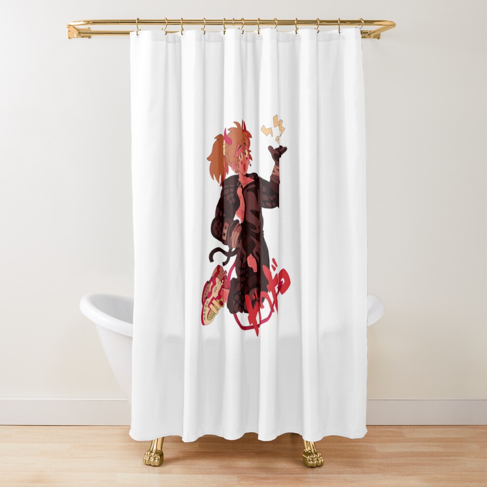 Cool Shoes Devil Girl Shower Curtain