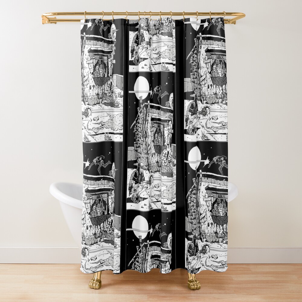 Fujita Dorohedoro Grunge Style Shower Curtain