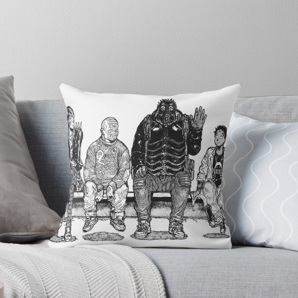 Dorohedoro Benched Throw Pillow