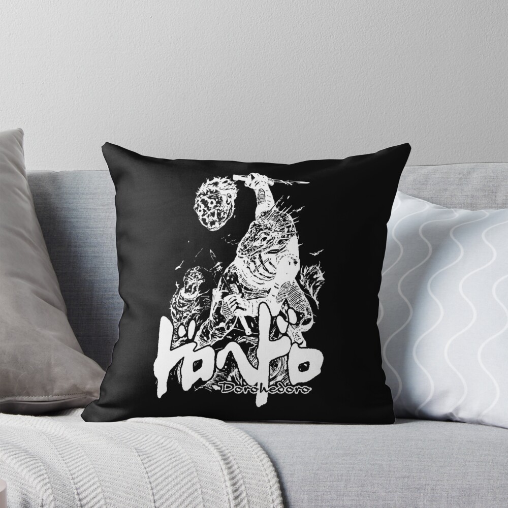 Caiman Dorohedoro Dark Manga Throw Pillow