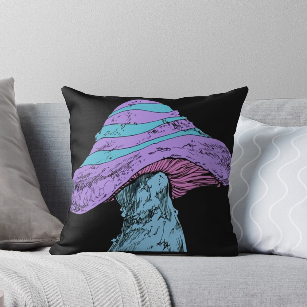 Dorohedoro Mushroom Throw Pillow